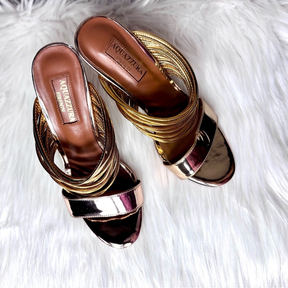 AQUAZZURA Mirrored Strappy Sandal - Picture 2 of 11